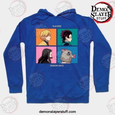 demon slayer slayerz hoodie blue s 824 - Demon Slayer Merch | Demon Slayer Stuff