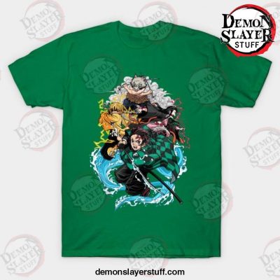 demon slayer t shirt green s 717 - Demon Slayer Merch | Demon Slayer Stuff