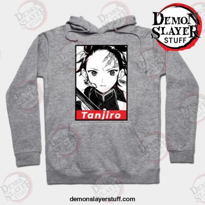 demon slayer tanjiro hoodie gray s 567 - Demon Slayer Merch | Demon Slayer Stuff