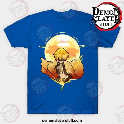 demon slayer zenitsu t shirt blue s 407 - Demon Slayer Merch | Demon Slayer Stuff