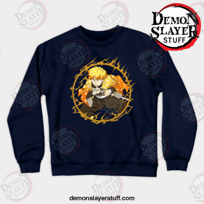 demon slayer zinetsu crewneck sweatshirt black s 763 - Demon Slayer Merch | Demon Slayer Stuff