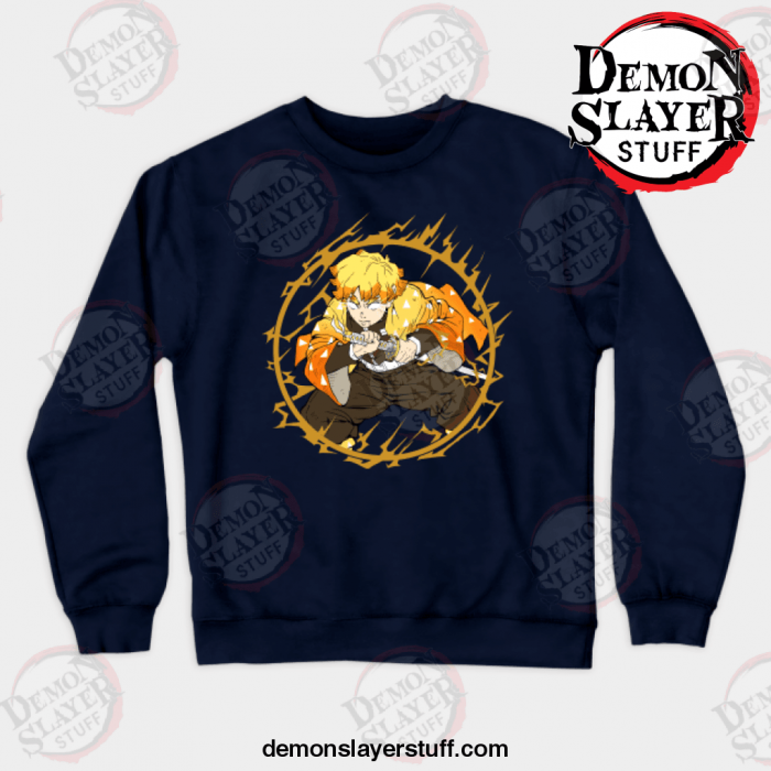 demon slayer zinetsu crewneck sweatshirt black s 763 - Demon Slayer Merch | Demon Slayer Stuff
