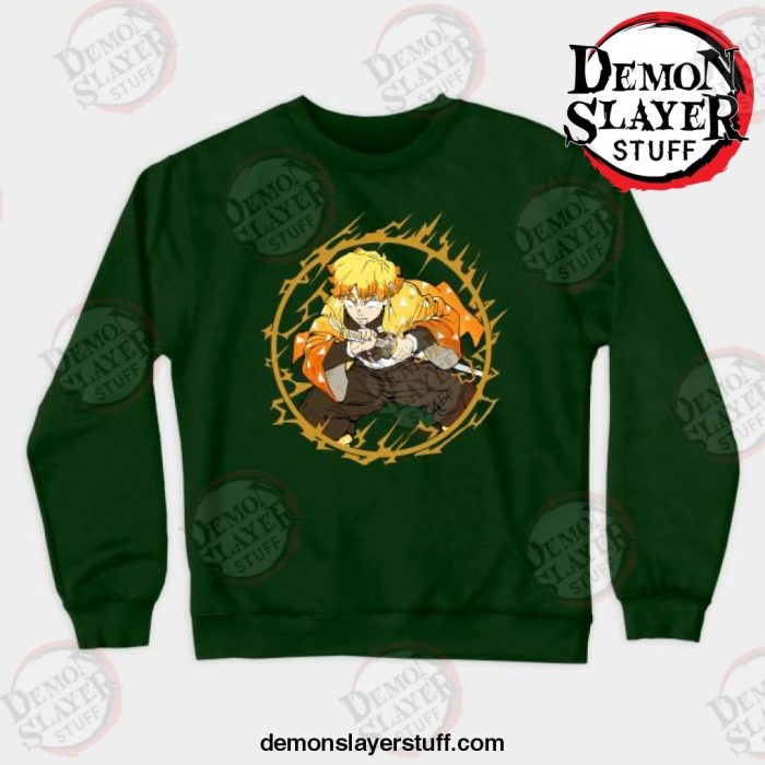 demon slayer zinetsu crewneck sweatshirt green s 779 - Demon Slayer Merch | Demon Slayer Stuff