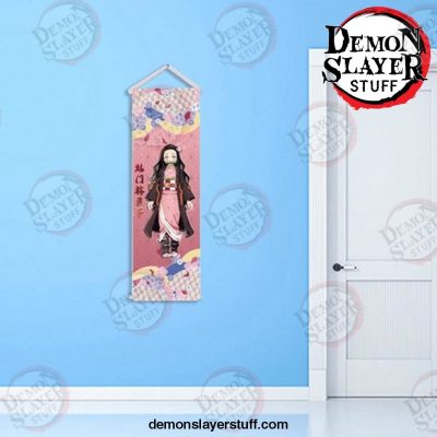 fashion prints scroll anime demon slayer kimetsu poster hippie wall picture nordic canvas hanging painting office home 109 - Demon Slayer Merch | Demon Slayer Stuff
