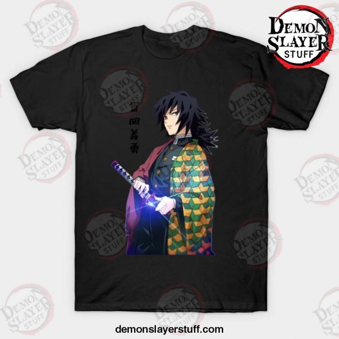 giyu tomioka t shirt black s 484 - Demon Slayer Merch | Demon Slayer Stuff