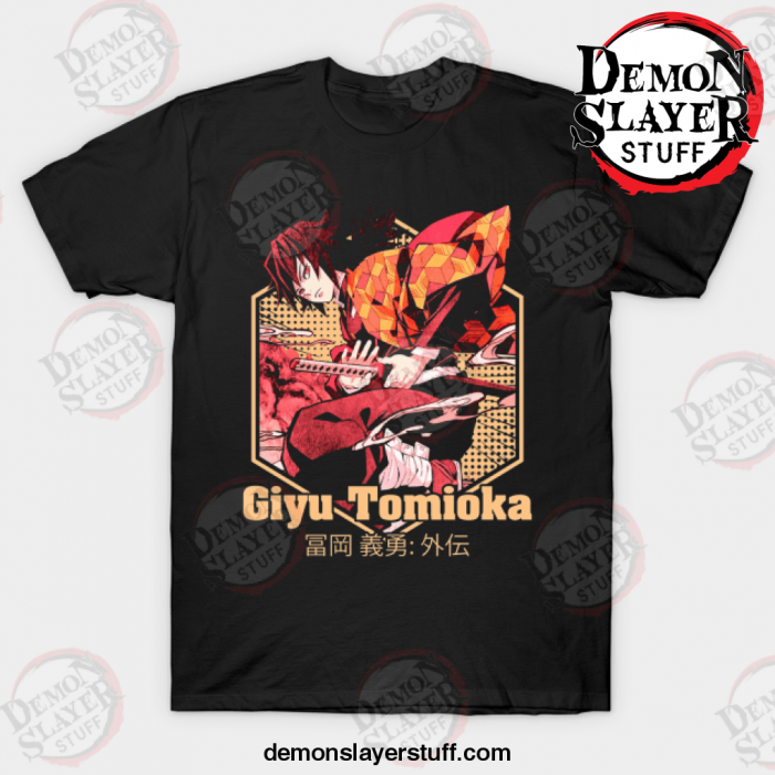 giyu tomioka t shirt black s 969 - Demon Slayer Merch | Demon Slayer Stuff