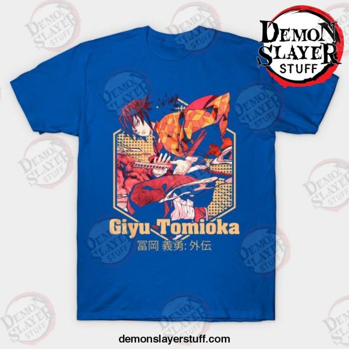 giyu tomioka t shirt blue s 600 - Demon Slayer Merch | Demon Slayer Stuff