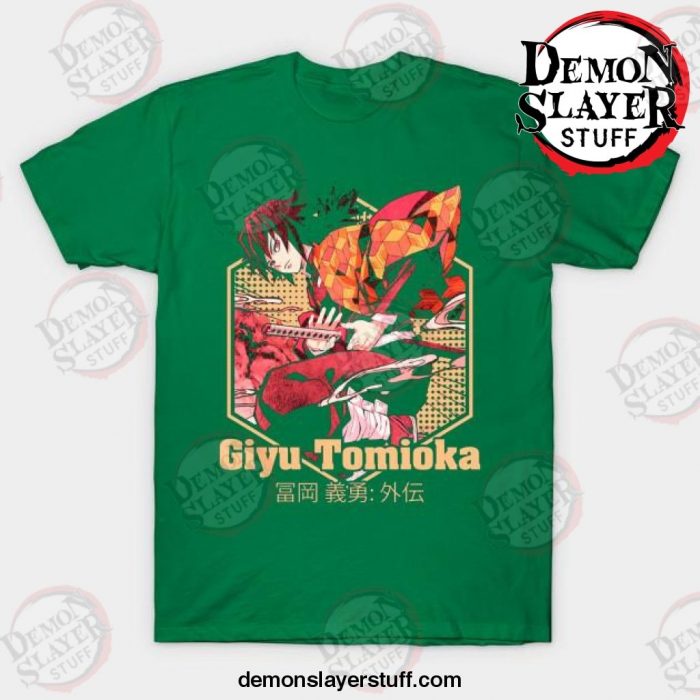 giyu tomioka t shirt green s 497 - Demon Slayer Merch | Demon Slayer Stuff