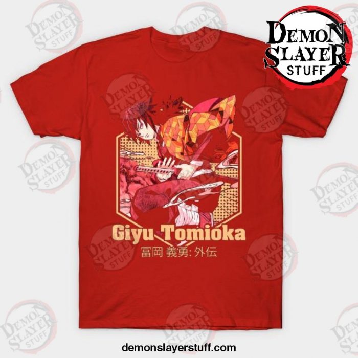 giyu tomioka t shirt red s 546 - Demon Slayer Merch | Demon Slayer Stuff