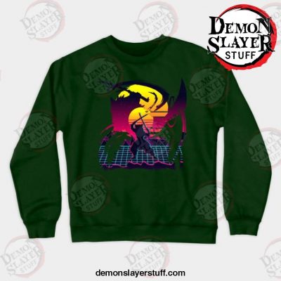 inosuke hashibira anime sweatshirt green s 360 - Demon Slayer Merch | Demon Slayer Stuff