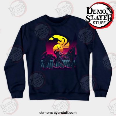 inosuke hashibira anime sweatshirt navy blue s 576 - Demon Slayer Merch | Demon Slayer Stuff