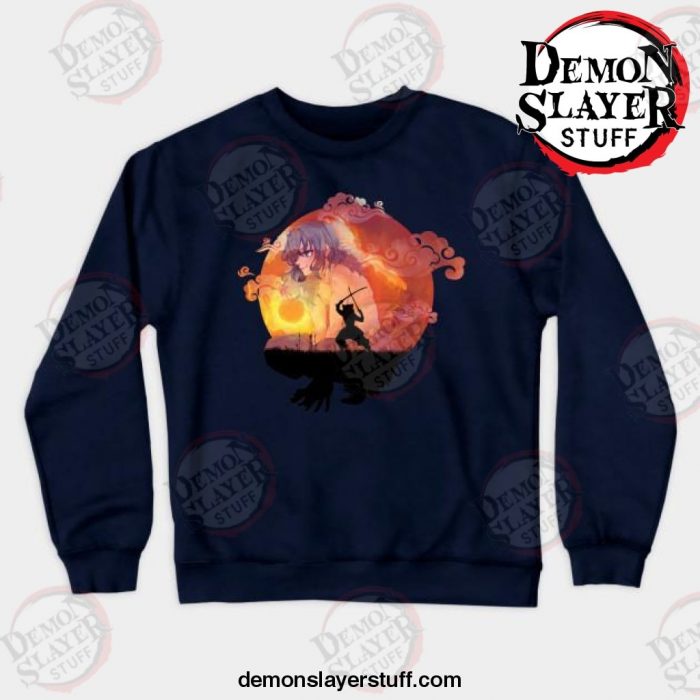 inosuke hashibira crewneck sweatshirt black s 467 - Demon Slayer Merch | Demon Slayer Stuff