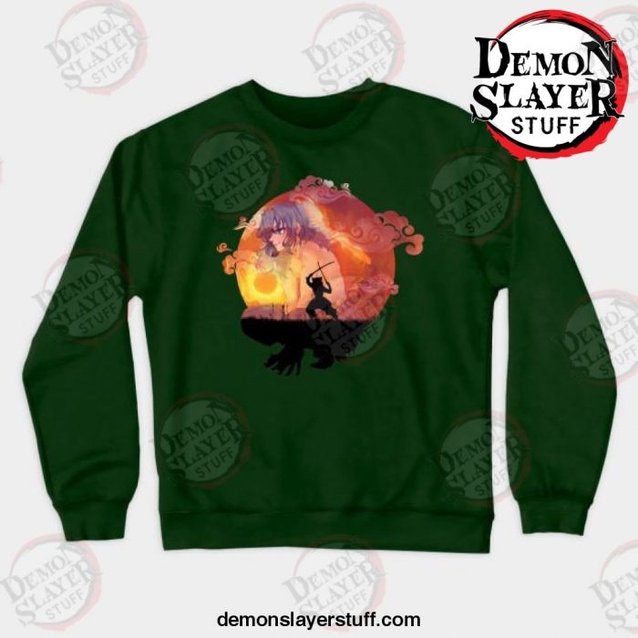 inosuke hashibira crewneck sweatshirt green s 190 - Demon Slayer Merch | Demon Slayer Stuff