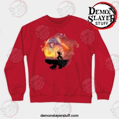 inosuke hashibira crewneck sweatshirt red s 206 - Demon Slayer Merch | Demon Slayer Stuff