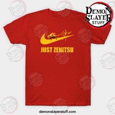 just zenitsu agatsuma t shirt red s 152 - Demon Slayer Merch | Demon Slayer Stuff