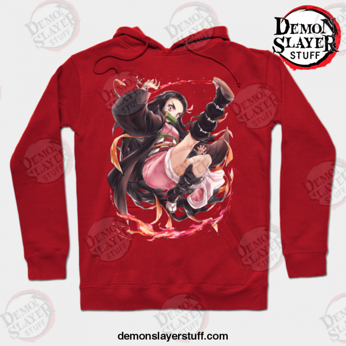 kamado nezuko demon slayer hoodie red s 909 - Demon Slayer Merch | Demon Slayer Stuff