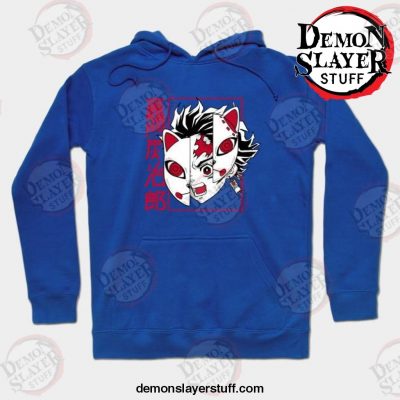 kamado tanjirou hoodie blue s 753 - Demon Slayer Merch | Demon Slayer Stuff