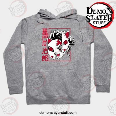 kamado tanjirou hoodie gray s 572 - Demon Slayer Merch | Demon Slayer Stuff