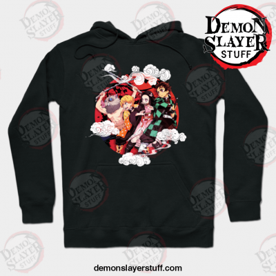 kimetsu no yaiba demon slayer team hoodie black s 970 - Demon Slayer Merch | Demon Slayer Stuff