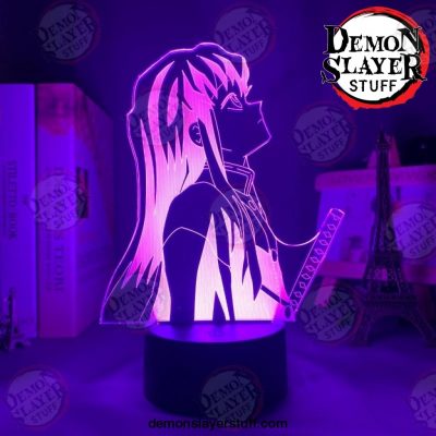 kimetsu no yaiba muichiro tokito led night light for bedroom decor gift nightlight anime 3d lamp demon 501 - Demon Slayer Merch | Demon Slayer Stuff