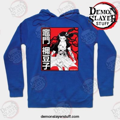 nezuko kamado demon slayer anime hoodie blue s 315 - Demon Slayer Merch | Demon Slayer Stuff