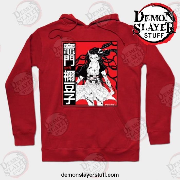 nezuko kamado demon slayer anime hoodie red s 630 - Demon Slayer Merch | Demon Slayer Stuff