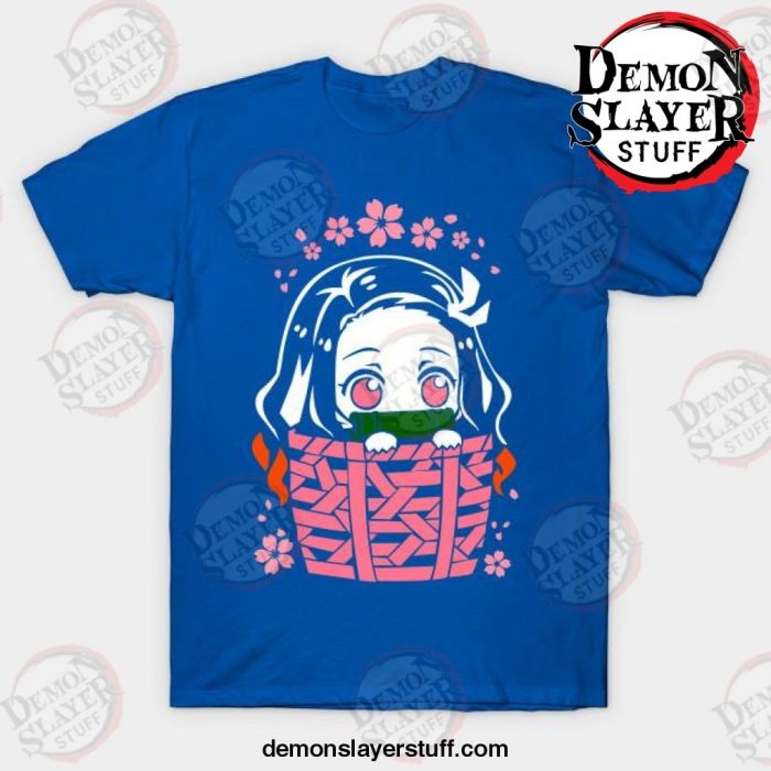 nezuko kamado kimetsu no yaiba t shirt blue s 385 - Demon Slayer Merch | Demon Slayer Stuff