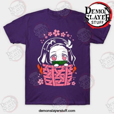nezuko kamado kimetsu no yaiba t shirt purple s 322 - Demon Slayer Merch | Demon Slayer Stuff