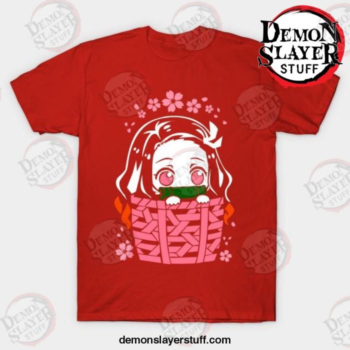 nezuko kamado kimetsu no yaiba t shirt red s 517 - Demon Slayer Merch | Demon Slayer Stuff