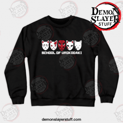 school of urokodaki crewneck sweatshirt black s 563 - Demon Slayer Merch | Demon Slayer Stuff