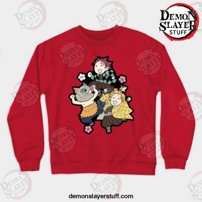 slay crewneck sweatshirt red s 764 - Demon Slayer Merch | Demon Slayer Stuff