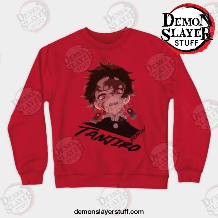 tanjiro demon slayer crewneck sweatshirt red s 675 - Demon Slayer Merch | Demon Slayer Stuff