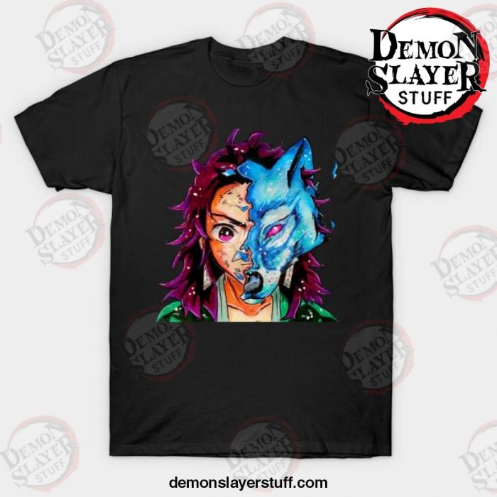 tanjiro from demon slayer t shirt black s 351 - Demon Slayer Merch | Demon Slayer Stuff
