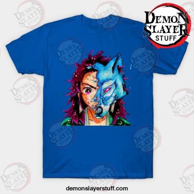 tanjiro from demon slayer t shirt blue s 461 - Demon Slayer Merch | Demon Slayer Stuff