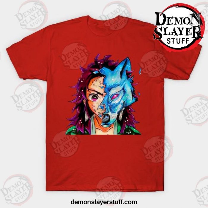 tanjiro from demon slayer t shirt red s 299 - Demon Slayer Merch | Demon Slayer Stuff