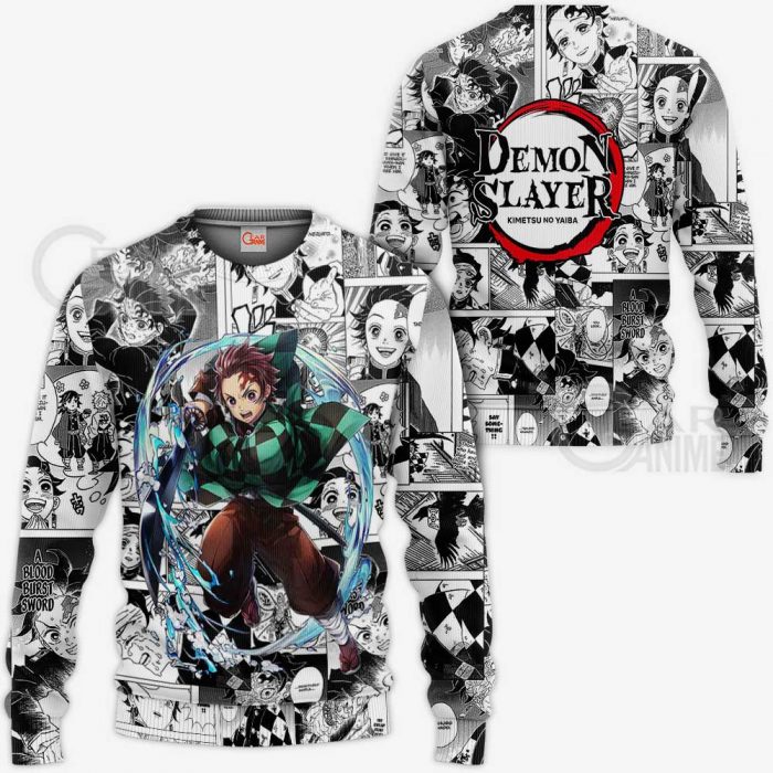 tanjiro kamado demon slayer anime mix manga hoodie shirt gearanime 2 - Demon Slayer Merch | Demon Slayer Stuff