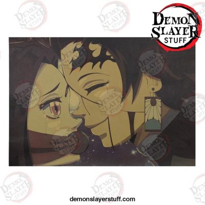 tie ler demon slayer anime movie poster kraft paper cafe bar retro decorative painting art wall stickers home 942 - Demon Slayer Merch | Demon Slayer Stuff