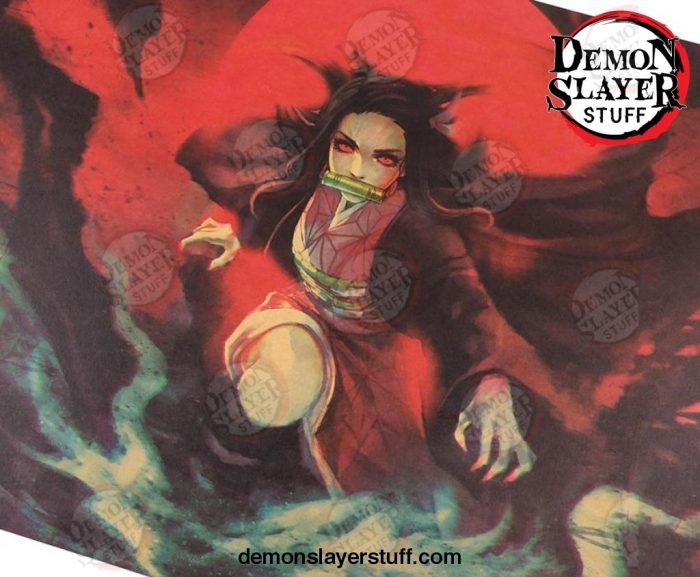 tie ler demon slayer poster decoration japaneseanime kraft paper interior art wall painting 50 5x35cm 517 - Demon Slayer Merch | Demon Slayer Stuff