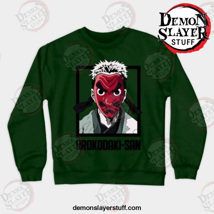urokodaki san crewneck sweatshirt green s 162 - Demon Slayer Merch | Demon Slayer Stuff