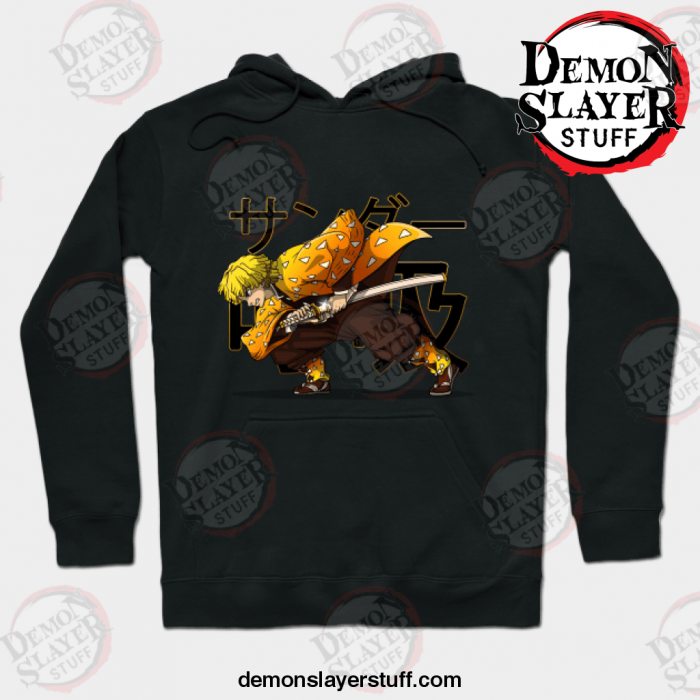 zenitsu agatsum demon slayer hoodie black s 433 - Demon Slayer Merch | Demon Slayer Stuff