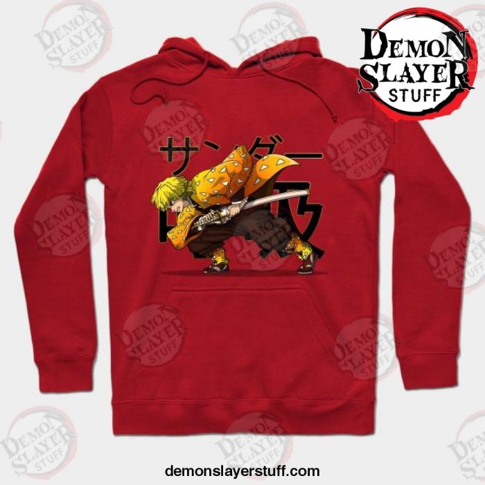 zenitsu agatsum demon slayer hoodie red s 744 - Demon Slayer Merch | Demon Slayer Stuff