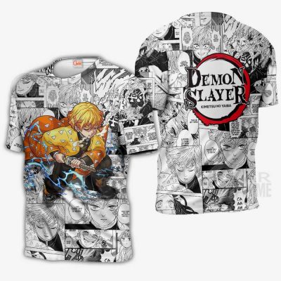 zenitsu agatsuma demon slayer anime mix manga hoodie shirt gearanime 3 - Demon Slayer Merch | Demon Slayer Stuff