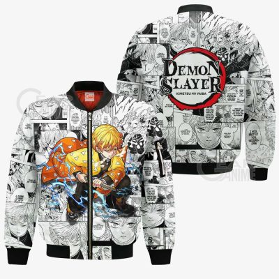 zenitsu agatsuma demon slayer anime mix manga hoodie shirt gearanime 5 - Demon Slayer Merch | Demon Slayer Stuff