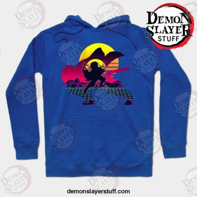 zenitsu agatsuma hoodie blue s 122 - Demon Slayer Merch | Demon Slayer Stuff