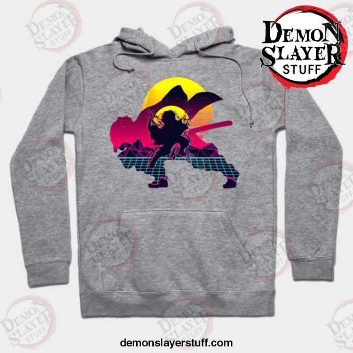 zenitsu agatsuma hoodie gray s 641 - Demon Slayer Merch | Demon Slayer Stuff