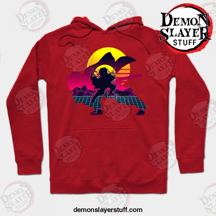 zenitsu agatsuma hoodie red s 372 - Demon Slayer Merch | Demon Slayer Stuff