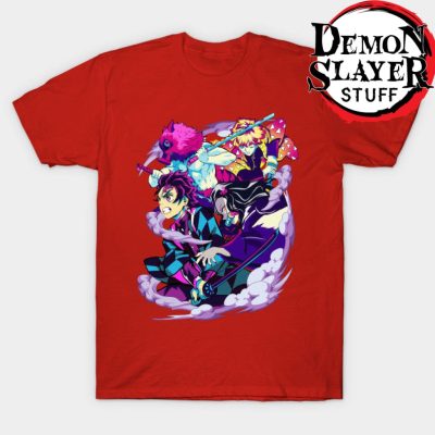 Demon Slayer Retro Style T-Shirt Red / S