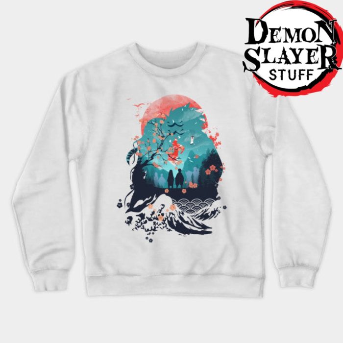 Demon Slayer Tanjiro Sweatshirt White / S