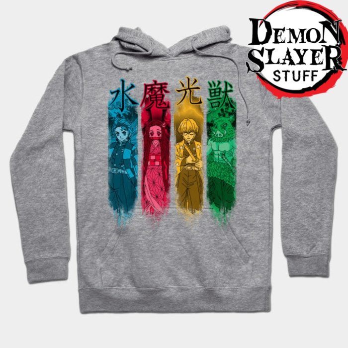 Demon Slayer Team Hoodie Gray / S