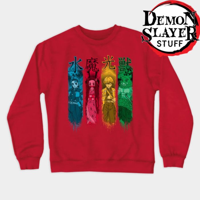 Demon Slayer Team Sweatshirt Red / S